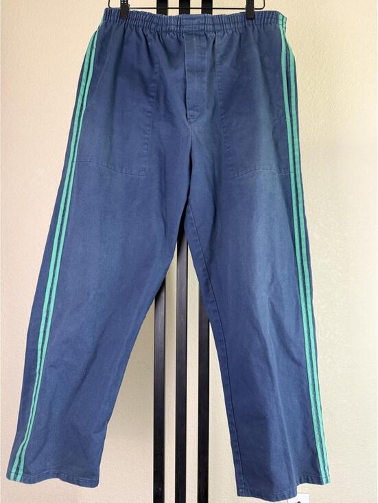 Brooks Brothers Other - Vintage 80s Brooks Brothers Side Stripe Elastic Waist Pants Navy 34x28